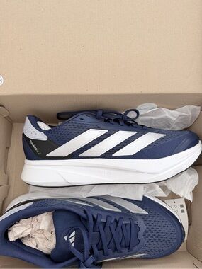 adidas Blue and Silver/Grey Athletic Running Shoes